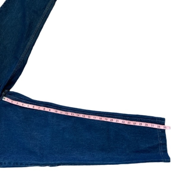 Vintage L.L. Bean Mens Relaxed Fit High Waisted Denim Jeans Size 34W - Picture 10 of 12